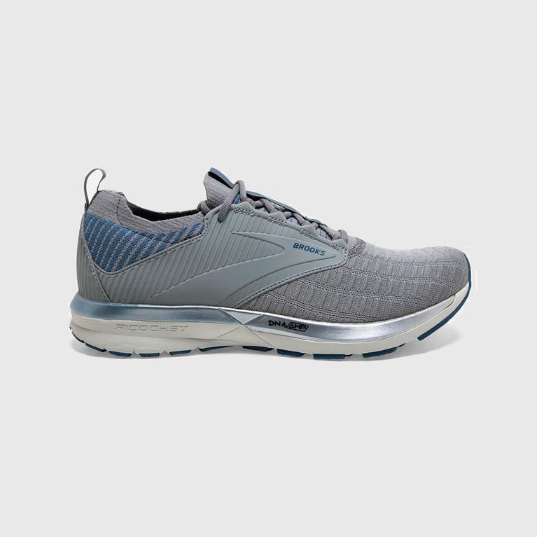 Brooks Ricochet 2 Le Men's Road Running Shoes UK Clearance - Grey (OPAFL2801)